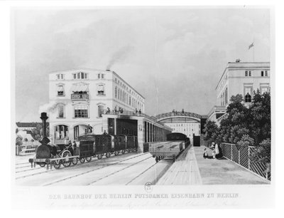 The Railway Station of the Train Berlin-Potsdam by German School